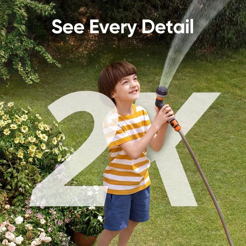 Wireless 2K Outdoor Solar Security Camera