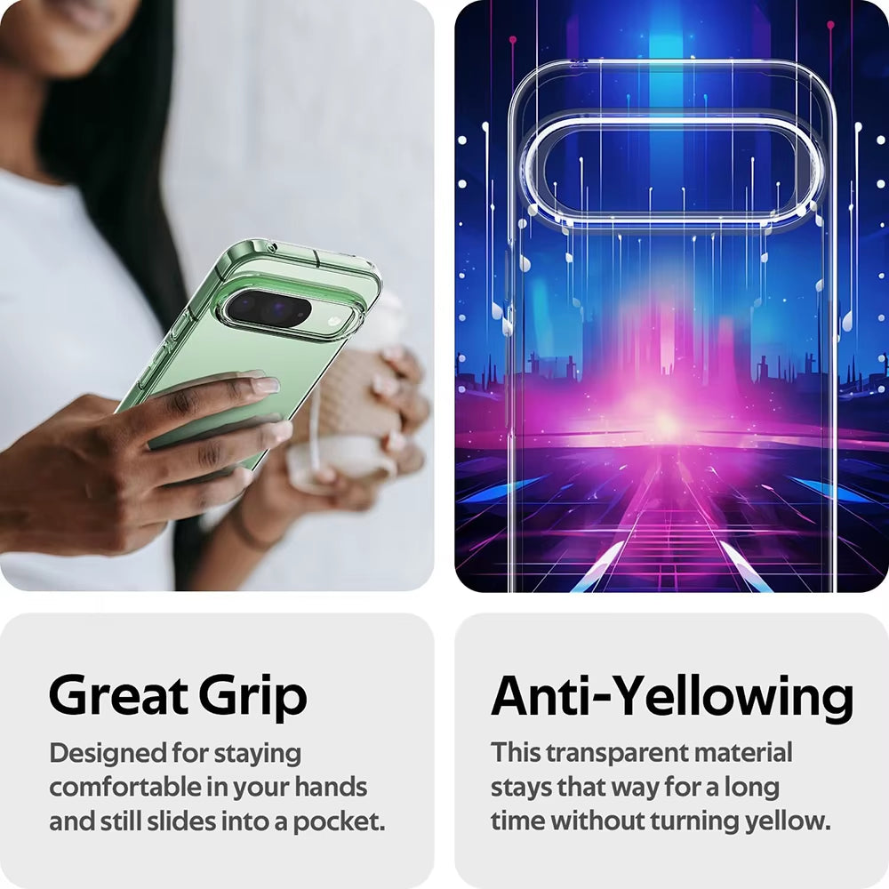 Silicone Soft Ultra Thin Case for Google Pixel 9 8A 8 7 7A 6A 6 Pro XL Clear Shell Transparent Back Cover for Google 8 a 9 XL