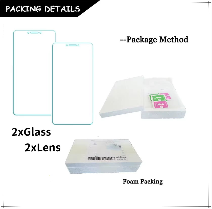 6In1 Glass for Redmi Note 13 Pro Global Full Cover Tempered Glass Redmi Note 13 Pro Screen Protector Lens Film Redmi Note 13 Pro