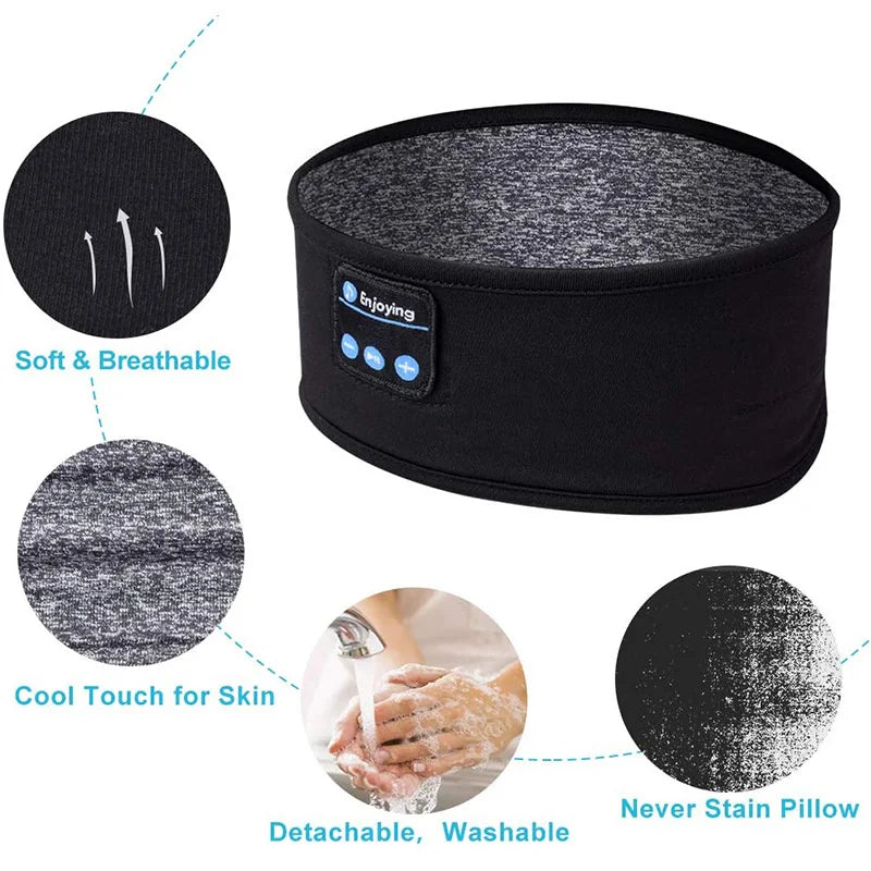 Enjoying Wireless Bluetooth Sleep Headband – Sleep, Sweat, and Stream in Total Comfort