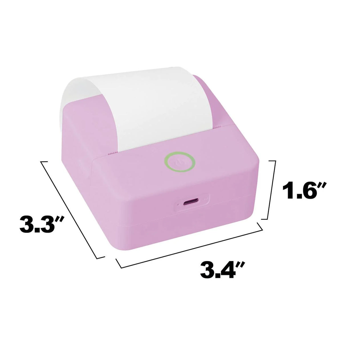 CTP500 Wireless Mini Portable Inkless Thermal Printer & Label Maker + Paper, Android & Ios (Purple)